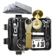 Глянцевая белая виниловая Установка 13 в 1 мульти инструменты первой помощи снаряжение Кемпинг путешествия Туризм EDC SOS аварийный тактический инструмент для пустыни