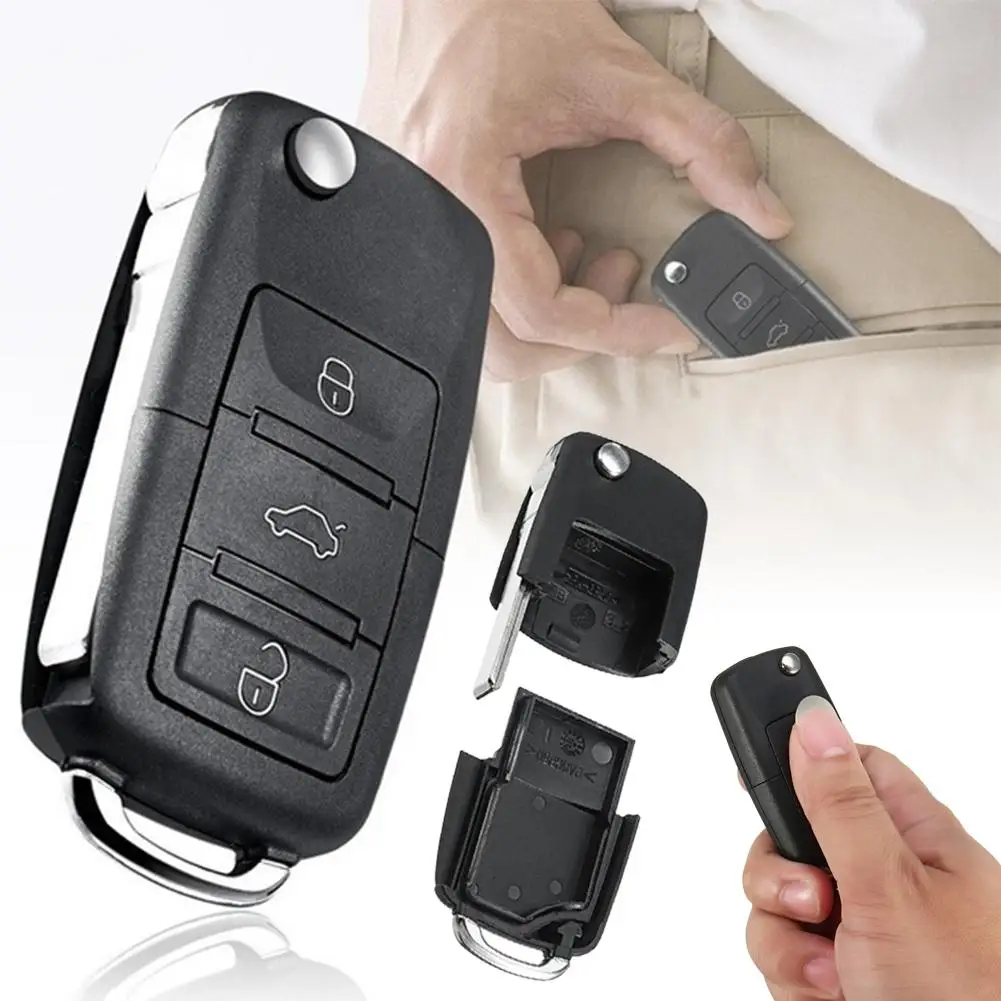 Waterproof Portable Car Auto Key Safe Hollow Compartment Container Case Cover Car Accessories Boutique Key Covers Black Carros