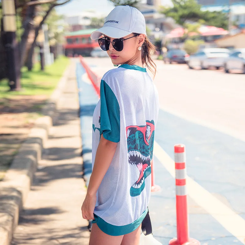 

Bathing Suit Women's Split Type Conservative Belly Covering Slimming Sports Short Sleeve South Korea Students Loose Boxer Push u