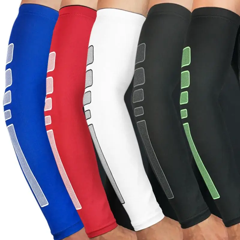 Sports Elastic Arm Guard QuickDry UV Protection Running Arm Sleeves Basketball Elbow Pad Fitness Cycling Arm Warmer TXTB1