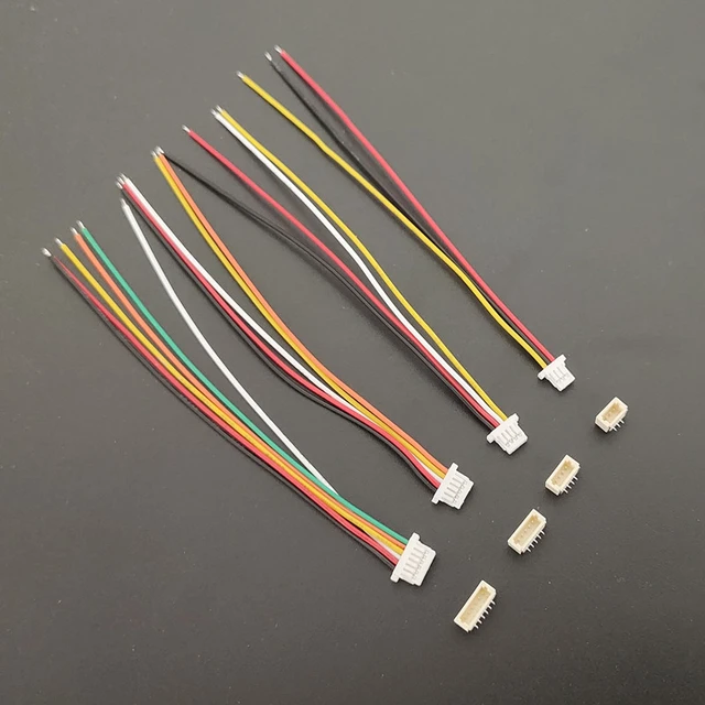 WODE 10 Ensembles Mini Micro SH 1,0 Jst 4 Broches du connecteur fiche Mâle  avec 100mm Cable & Femme : : High-Tech