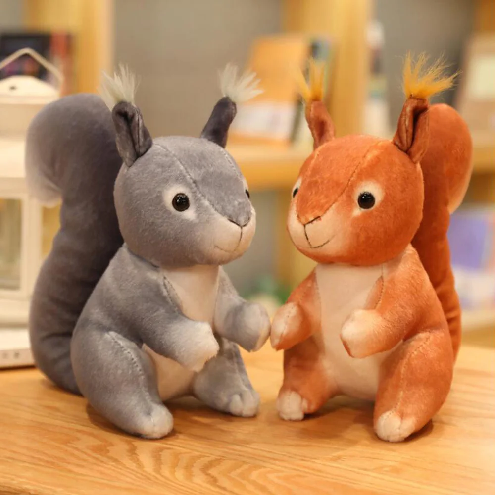 

Cute Cartoon Sitting Squirrel Children Stuffed Plush Toy Birthday Valentine's Day Gift