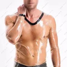 255 латексная резина Gummi V-line футболки с длинными рукавами футболки Индивидуальные 0,4 мм