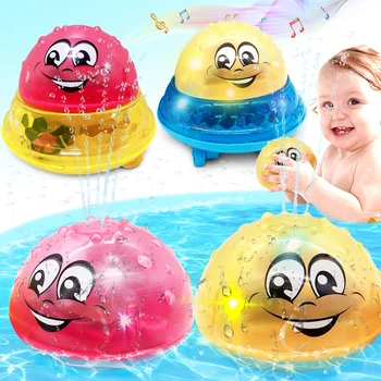 

Bath Toys Spray Water Light Rotate with Shower Pool Kids Toys for Children Toddler Swimming Party Bathroom LED Light Toys Gift