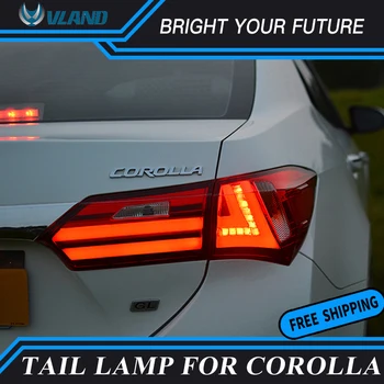 

Modified LED Red Rear Tail Lamps for Toyota Corolla 2014 2015 2016 Tail Light Rear Lamp DRL+Brake+Park+Signal