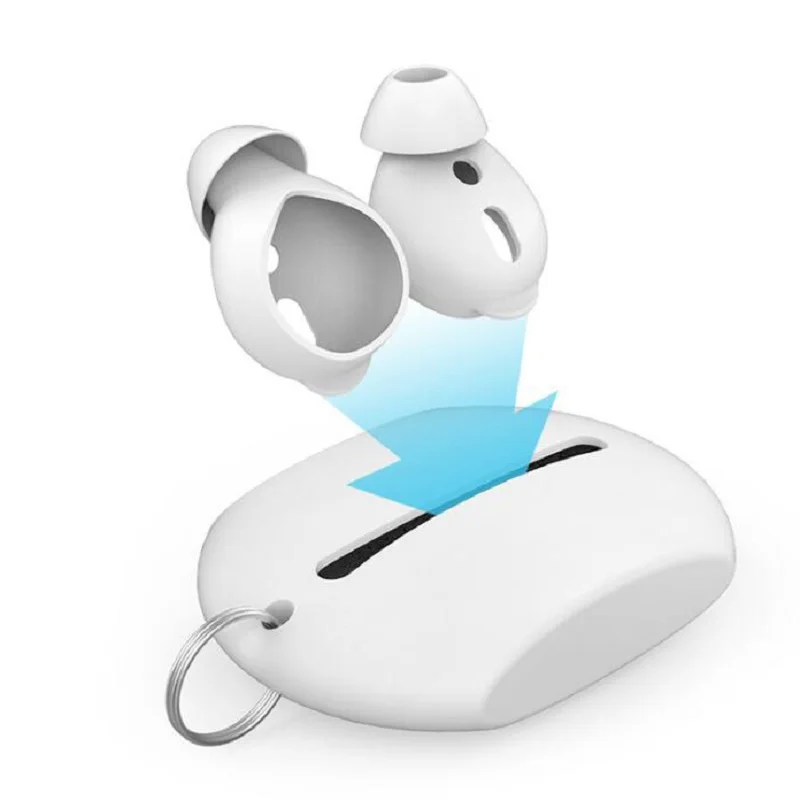 Для airpods силиконовый футляр для хранения наушников Apple наушники анти потерянная