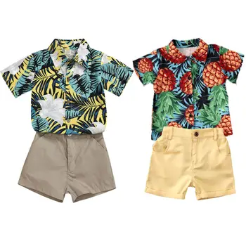 

Summer Toddler Kids Baby Boy Tops T-Shirt Shorts Pants Holiday Outfit Clothes Set