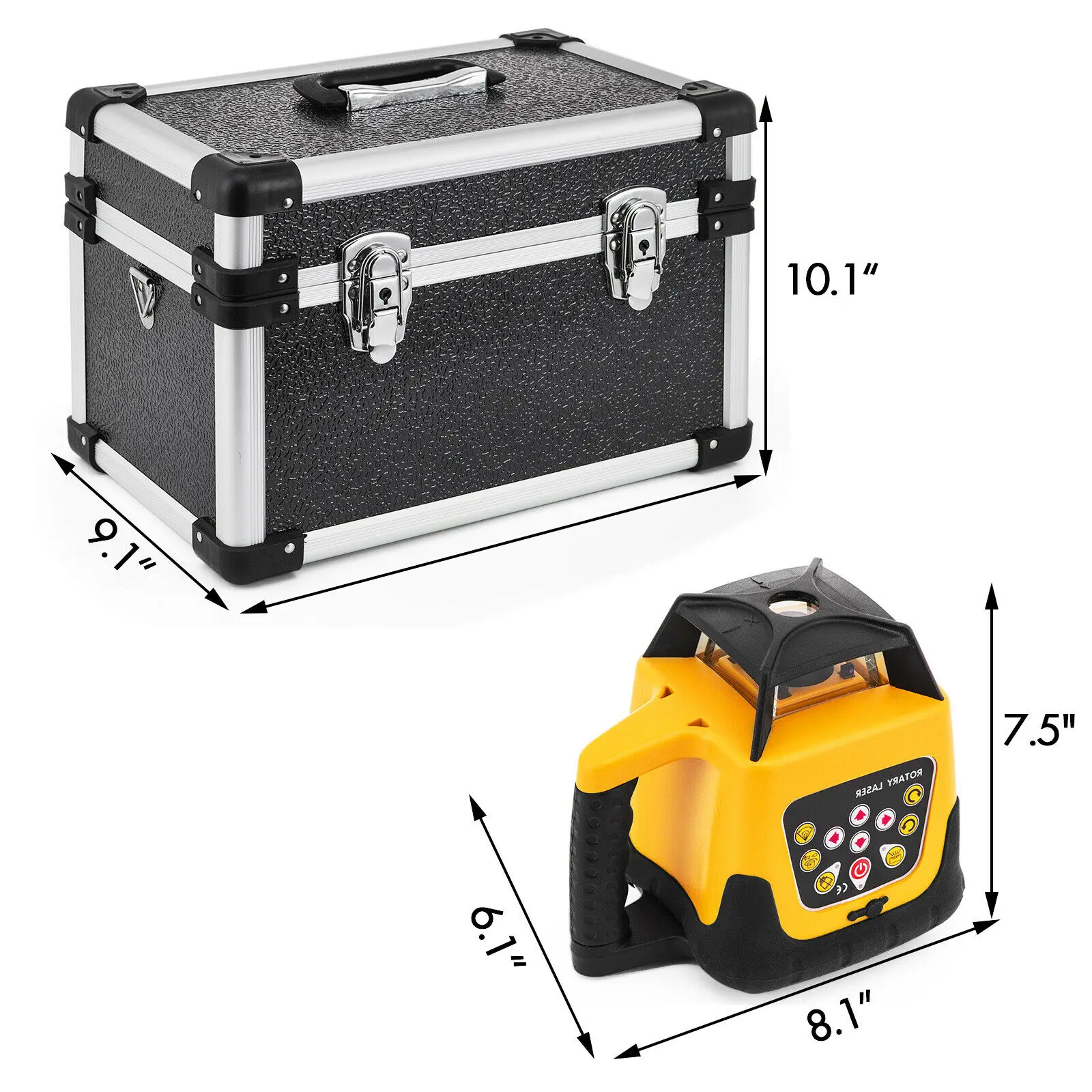 US $191.10 Rotary Laser Level Automatic Self Leveling 360 Rotating 500m Red Beam Remote
