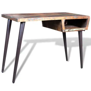 

Reclaimed Wood Desk with Iron Legs