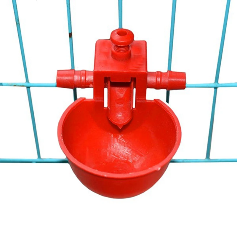 25Pcs Chicken Quail Waterer Animal Feeders Automatic Bird Coop Feed Poultry Chicken Fowl Drinker Water Drinking Cups Poultry Sup