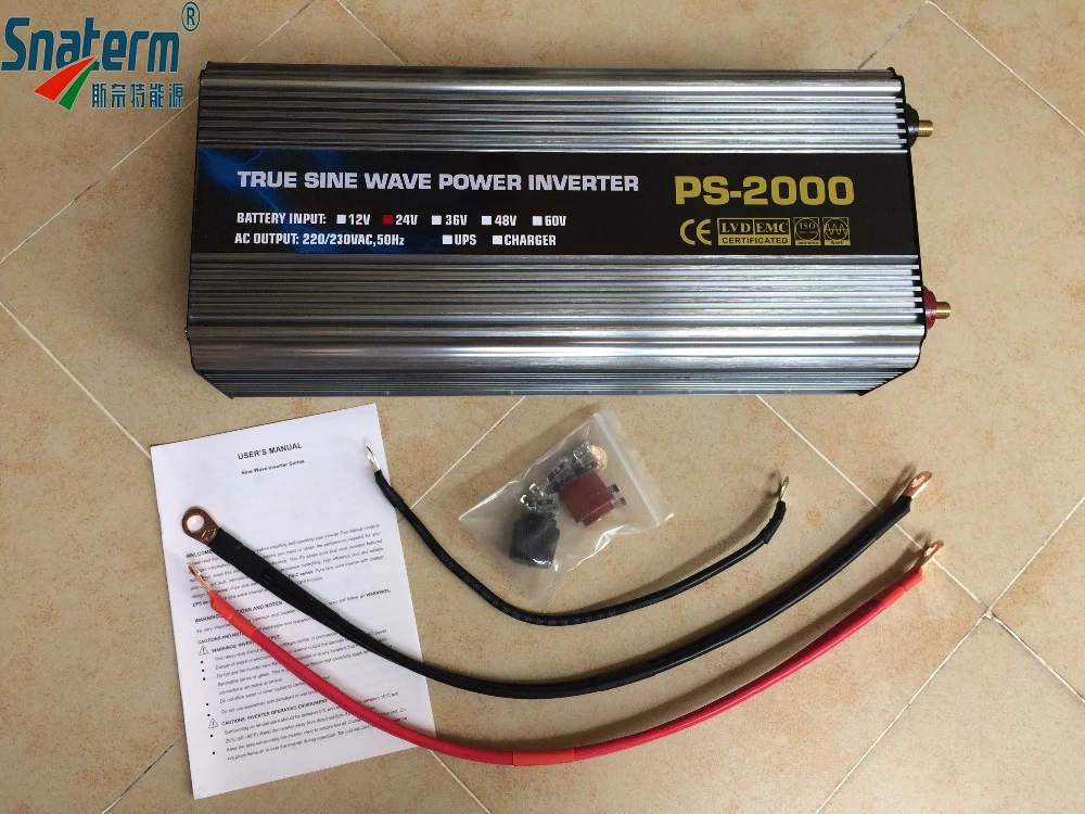 Инвертор солнечной энергии с немодулированным синусоидальным сигналом 2000 Вт