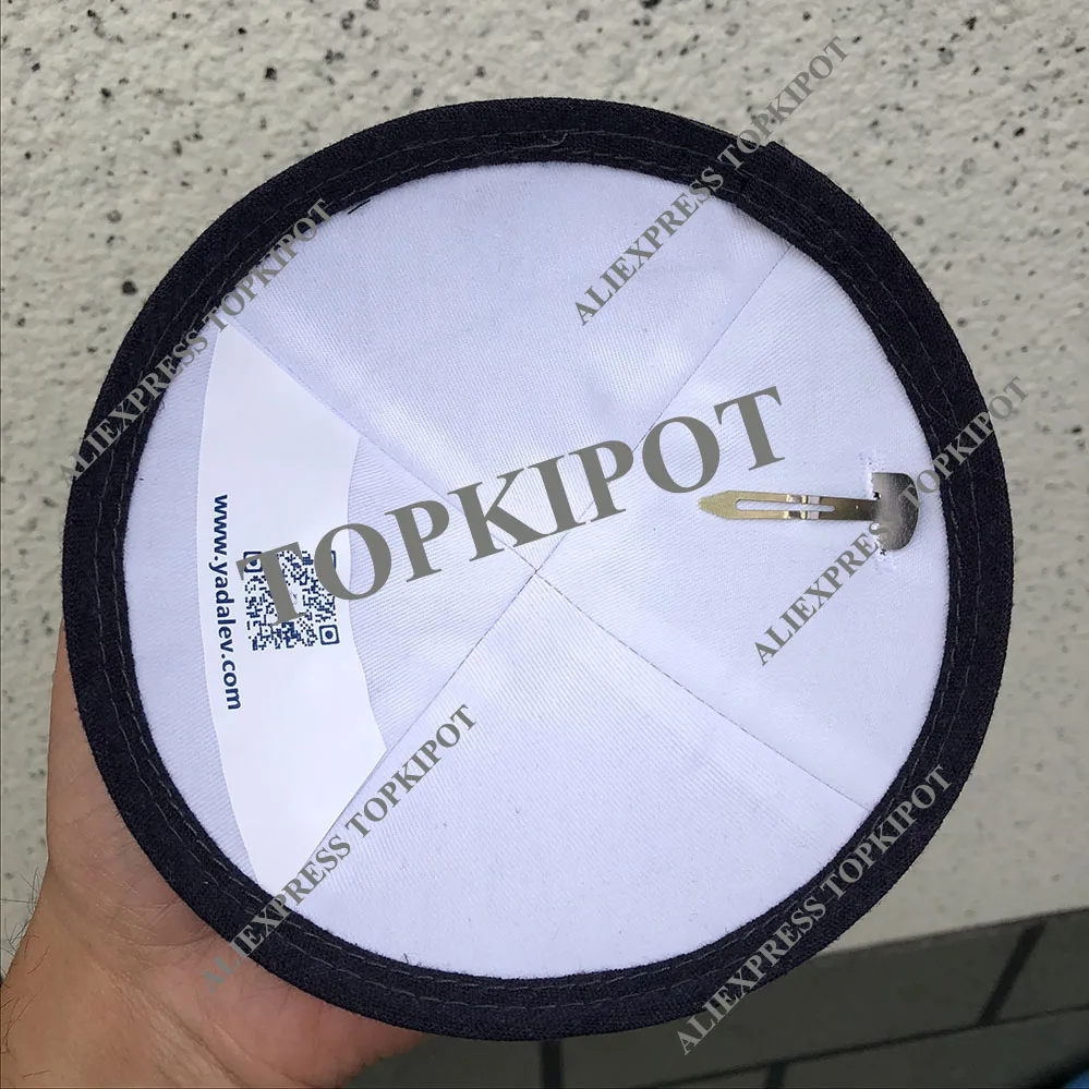 Темно-синий льняной кипот, киппот, ярмалке, ярмулке, шлепки