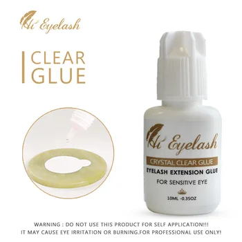 

10ml Eyelash Extension Glue 1Second Lash Glue Clear Adhesive Retention 7 -8 weeks Eyelash Glue Low Odor Clear Glue Made in Korea