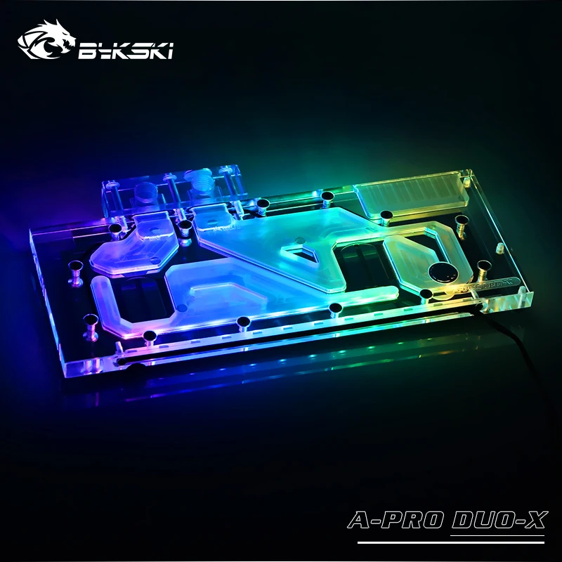 Bykski Gpu водяной блок для PRO DUO серия справки AMD GPU карта с полным покрытием Медная
