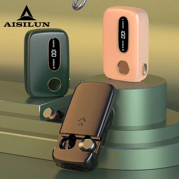 

G09 Bluetooth Stereo Earphone Wireless Slide Cover No Delay Earbud Headset 5000mAh Battery Power Bank LED Light Type-c/Micro USB