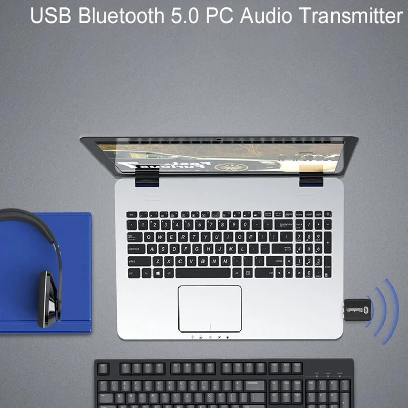 Музыкальный беспроводной передатчик для ПК, аудио, USB, bluetooth передатчик, 5,0, bluetooth адаптер BT5.0 EDR AD2P для динамика, гарнитуры, приемника