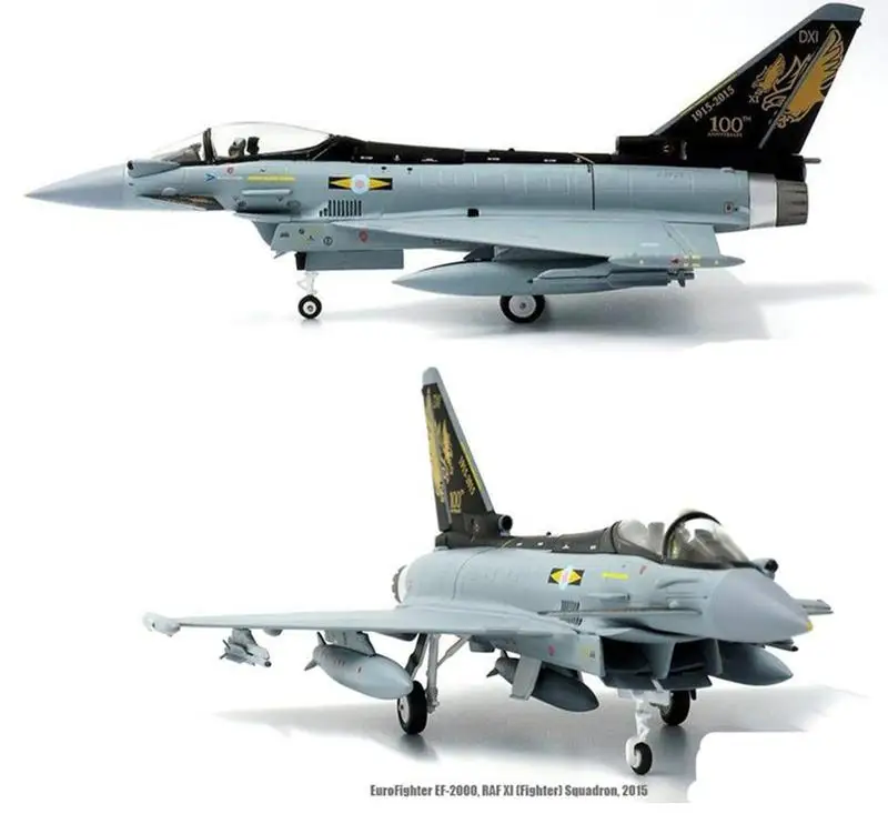 JC Крылья EUROFIGHTER EF-2000 RAF XI боевой отряд 1/72 отлитая модель самолета