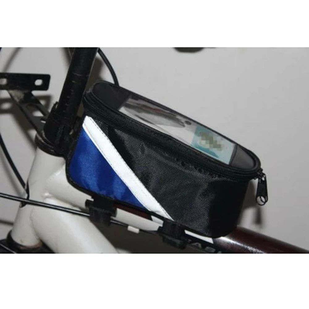 Велосипедная Передняя сумка для рамы водонепроницаемая сумка для мобильного телефона держатель Горный велосипед Mtb сумки