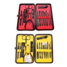 Набор инструментов для маникюра, 15 шт, профессиональный набор для маникюра, нержавеющая сталь, ножницы для маникюра