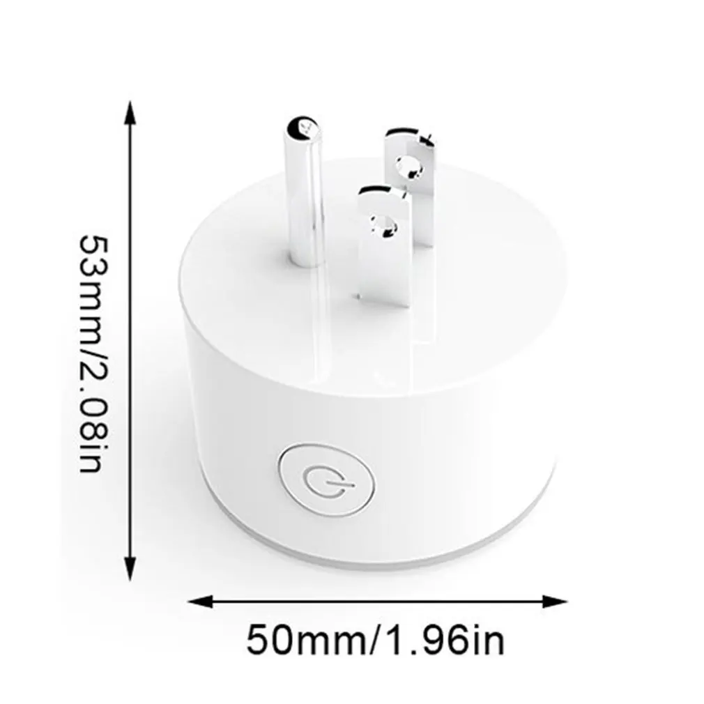 Mini RGB LED Wifi Smart Plug Socket Outlet Adaptor for Alexa Google Home 10A Smart Socket Wall Plug Switch