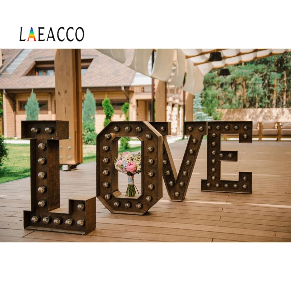 Laeacco Wedding Flower Spring Grass Balloon Photo Backdrops Curtain Photographic Backgrounds Customized Decor For Photo Studio