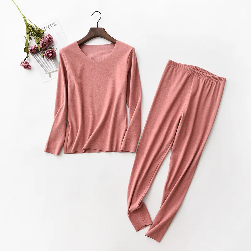 pink Fdfklak, осенние пижамы для женщин, женская пижама, домашняя одежда, одежда для сна, пижама Femme Coton, женские пижамы, большие размеры L, XL, XXL - Цвет: pink