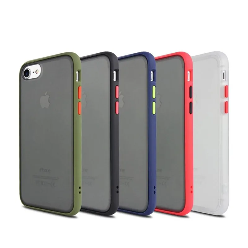 

50PCS Slim Protective Cover For iPhone XS Max Case Shockproof Armor Shell For iPhone 8 Plus 7 Plus 6 6s XR X 11 Pro Max XS EEMIA