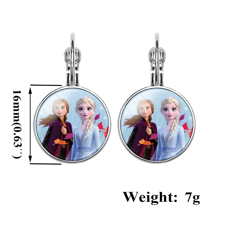 5 шт./лот, disney Frozen 2, Aishana, подарок на день рождения, сплав, стекло, для девочек, кольцо, ожерелье, браслет, серьги, вечерние, подарок на Рождество