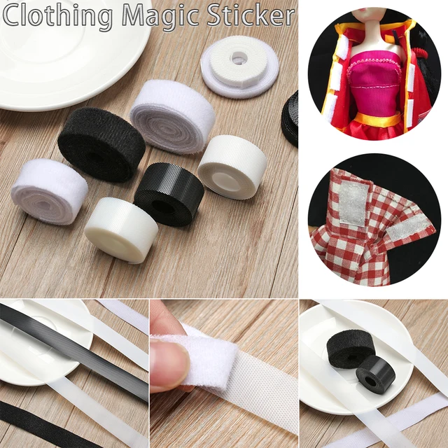 6/8/20mm Magic Sticker for Doll Sewing Clothes Fastener Tape Sewing Magic Tape Sticker Paste Strap DIY Doll Clothing Accessories 2