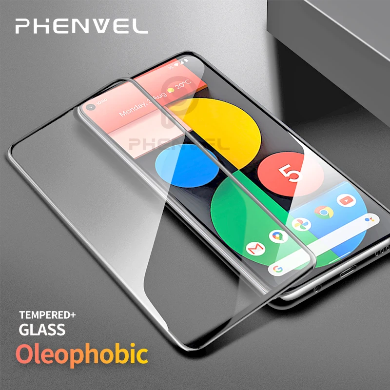 Oleophobic Glass Film For Pixel 5A 5G 4A Screen Protector Full Cover Tempered Google 4 3 3A XL | Мобильные телефоны и