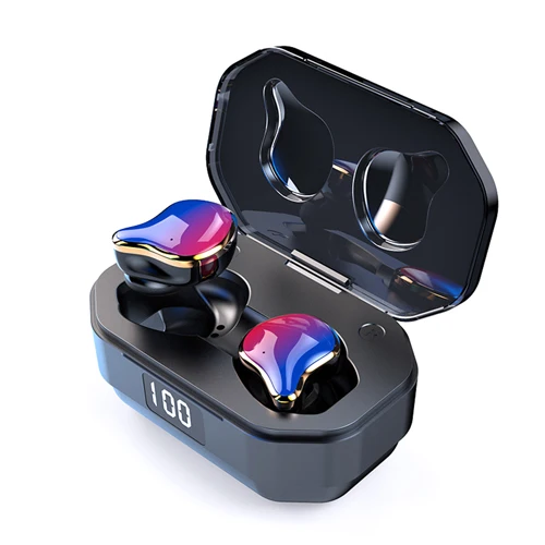 Bluetooth 5,0 6D Surround G01 наушники с сенсорным управлением TWS Беспроводные Наушники Hi-Fi стереонаушники 700 мАч зарядный отсек - Цвет: Colorful