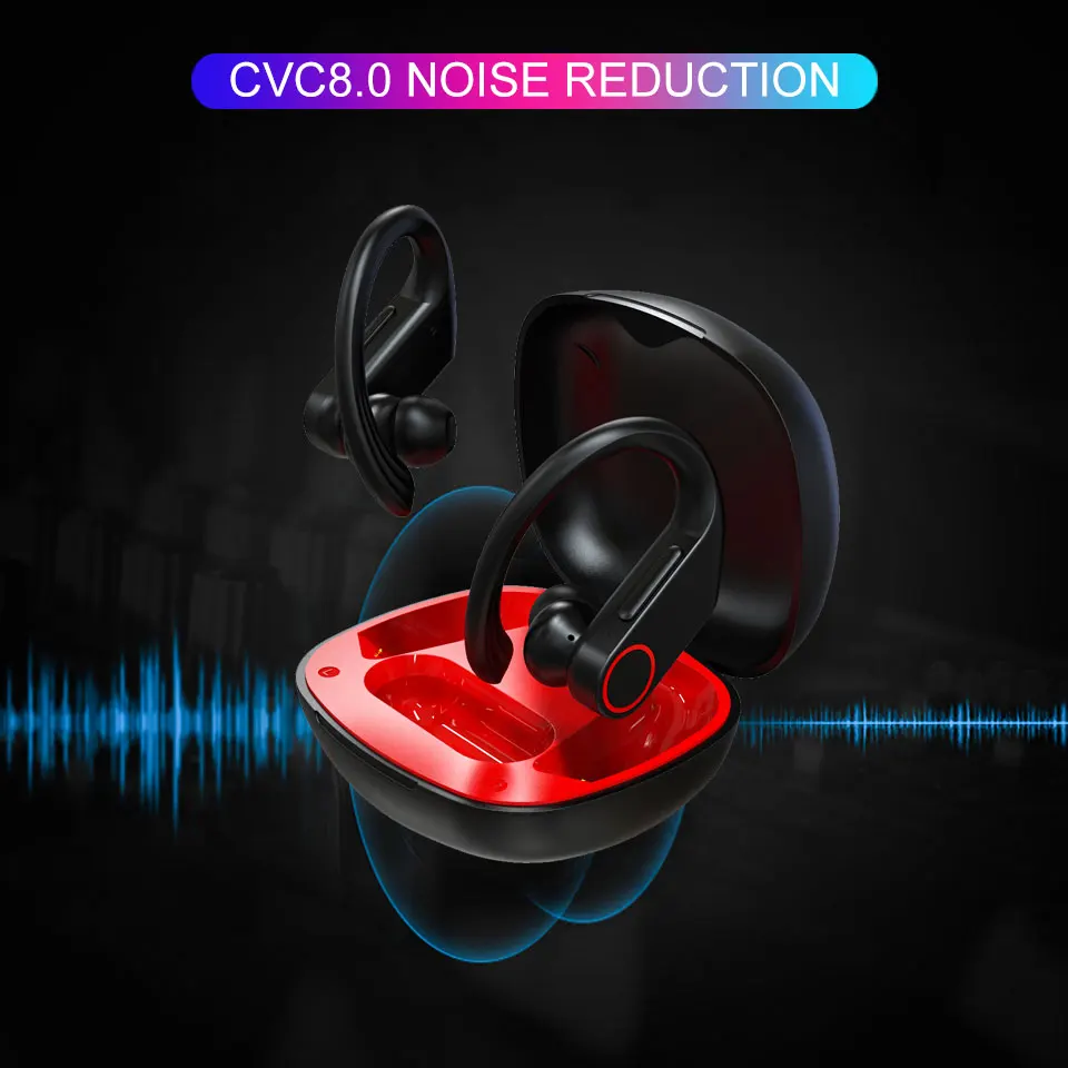 Pottnar JT05 APTX 48 часов проигрывания во время езды на bluetooth-наушников TWS двойной сопротивление разрыву CVC Шум со снижением уровня Беспроводной наушники с зарядный чехол