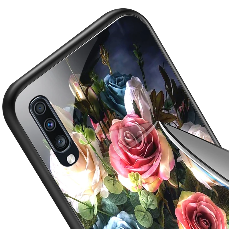 Для samsung Galaxy A10 A20 A30 A40 A50 A70 A80 A90 A6S A8S закаленное Стекло крышка J4Plus M10 M20 M30 Note9 противоударный чехол для телефона