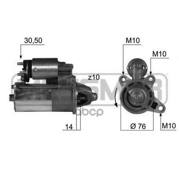 Стартер Ford Focus 2002-2003 12v 1,4 Kw Era арт. 220364
