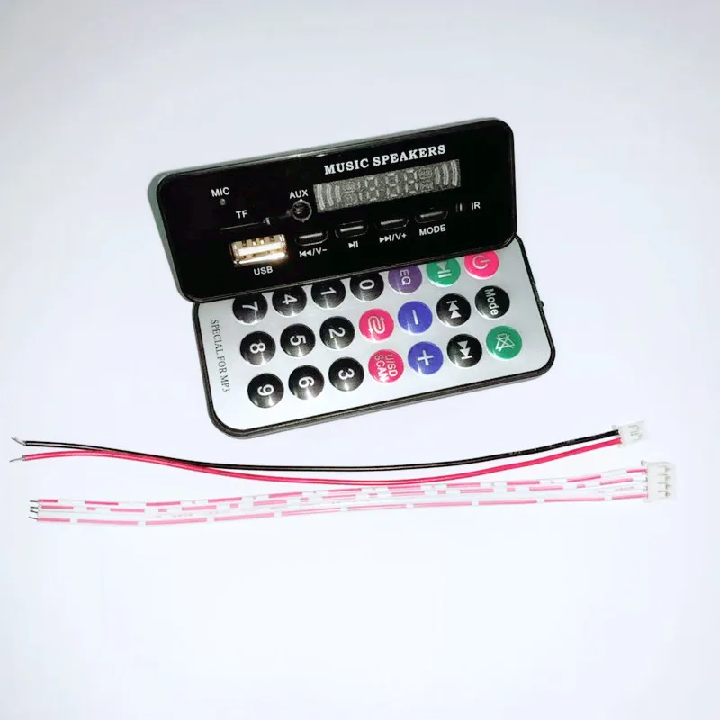VICFINE цветной экран 5-12 в MP3 WMA беспроводной Bluetooth 5,0 декодер плата аудио модуль USB FM TF радио AUX вход без усилителя