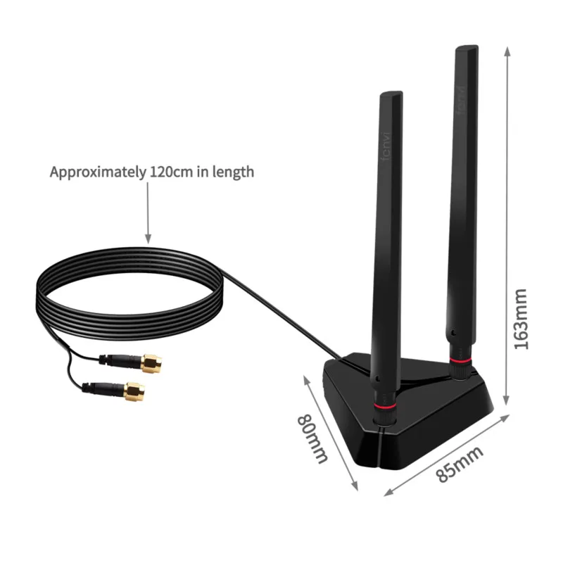 Двухдиапазонный 2 4G/5Ghz мощный с высоким коэффициентом усиления 360 градусов SMA