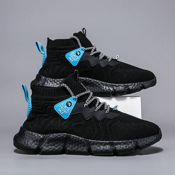 

Explosive flying knit sneakers, shock absorption, rubber