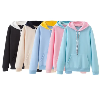 

Aulead Women's Fashion Winter New Solid Color Casual Top Hoodies Sweatshirts Sleeve Long Sleeve Sweatshirt Sportswear 50cs