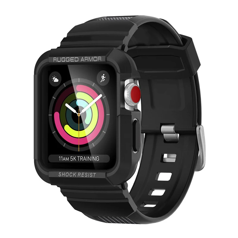 

Rugged watch case for apple watch 4 5 40mm 44mm Protective cover iwatch 4 5 40mm 44mm Tpu soft Shockproof bumper Accessories