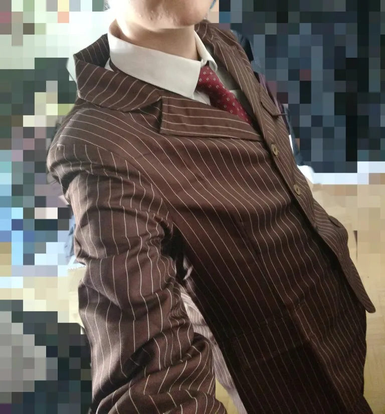 Доктор Кто десятый 10th DR. Коричневый костюм Дэвида Теннанта, костюм для косплея, коричневый костюм, наряд на заказ