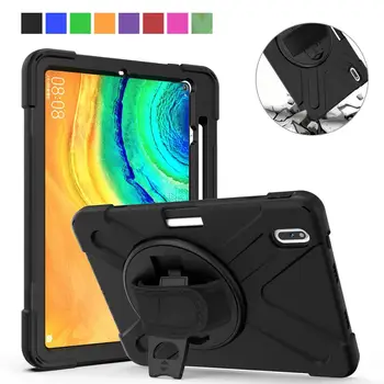 

for Huawei MatePad Pro Case, Shockproof 360 Degree Rotating Stand Hand Shoulder Strap Tablet Cover for Huawei MatePad Pro 10.8"