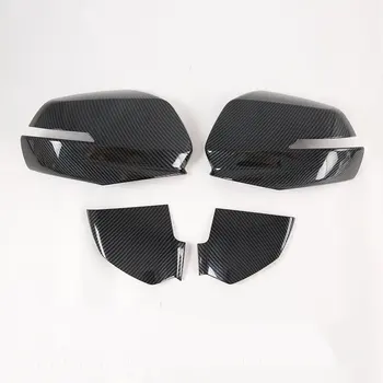 

For Chevrolet Blazer 2020 4PCS Carbon Fiber ABS Chrome Car Side Door Rearview Mirror Cover Trim Moldings Car Styling