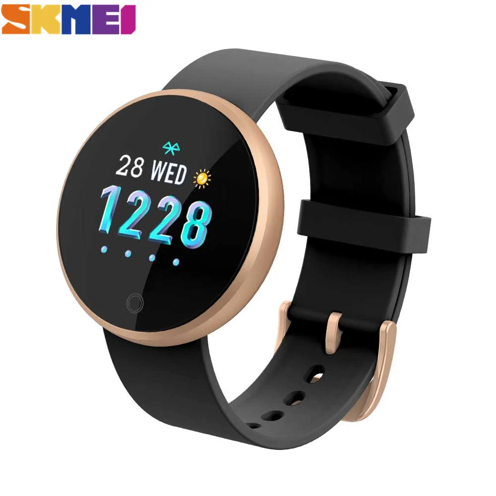 SKMEI Colorful Smart Watch Women IP67 Waterproof Sport Wristwatches Soft Silica Band Physiological Reminder Calories montre B36