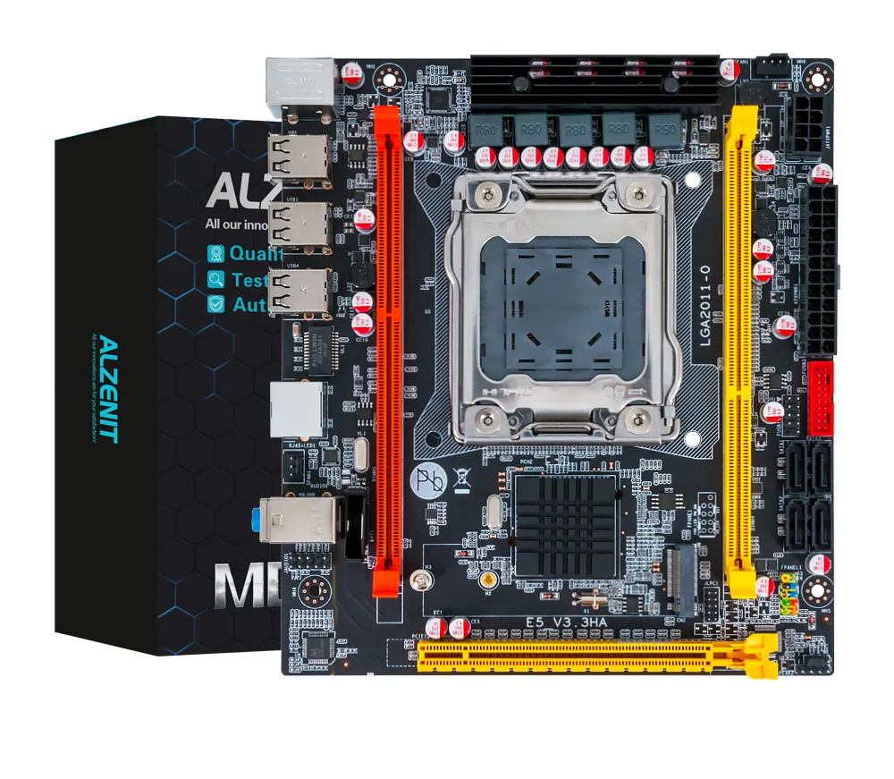 

ALZENIT X79I-CD2 C202 H61 For Intel X79 New Motherboard LGA 2011 Xeon E5 M.2 NVME NGFF RECC DDR3 64GB USB2.0 MINI-DTX Mainboard