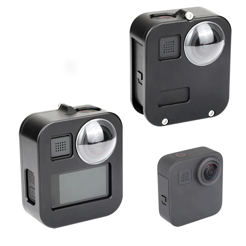 Защитная клетка для GoPro Max панорамная Спортивная камера аксессуары CNC алюминиевый сплав корпус оболочка Крышка