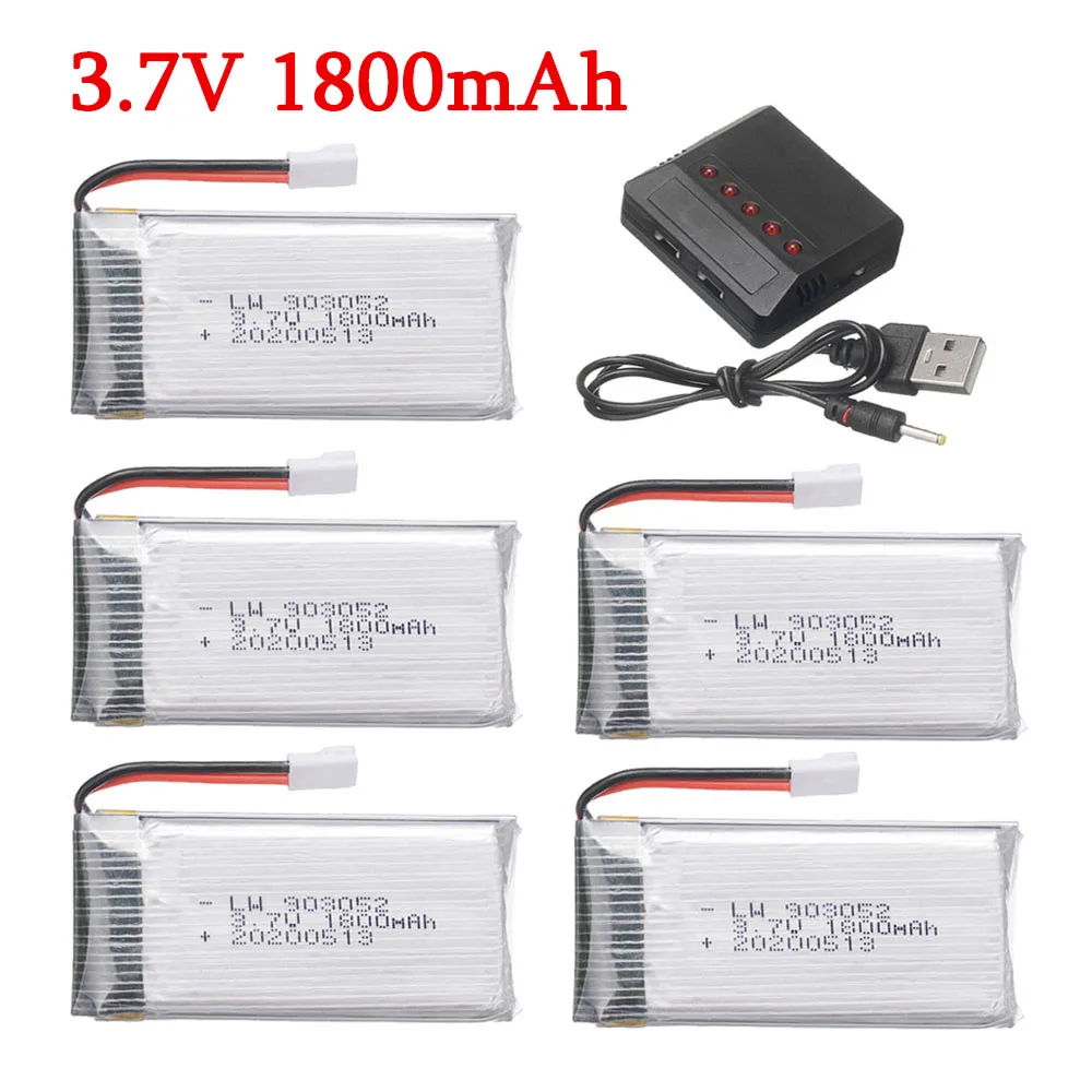 3,7 V 1800mAh Lipo batería para RC KY601S SYMA X5S X5C X5SH X5SW M18 H5P H11D H11C RC Quadcopter partes de helicóptero - AliExpress Productos electrónicos