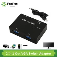 Aliexpress - PzzPss 2 In 1 Out VGA Switcher 2 Port VGA Switch Box VGA for Consoles Set-top Boxes 2 Hosts Share 1 Display Notebook Projector