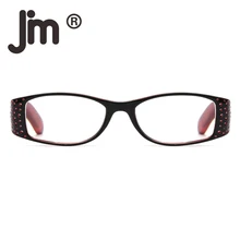 JM дешевые женские очки для чтения винтажные прямоугольные весенние петли для чтения для женщин