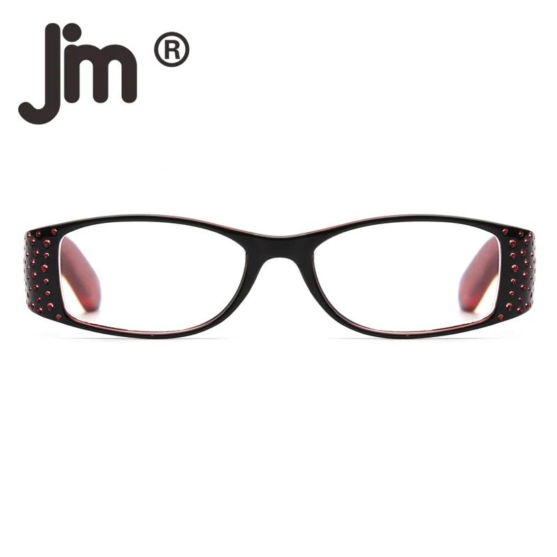 

JM Cheap Ladies Reading Glasses Vintage Rectangular Spring Hinge Readers for Women
