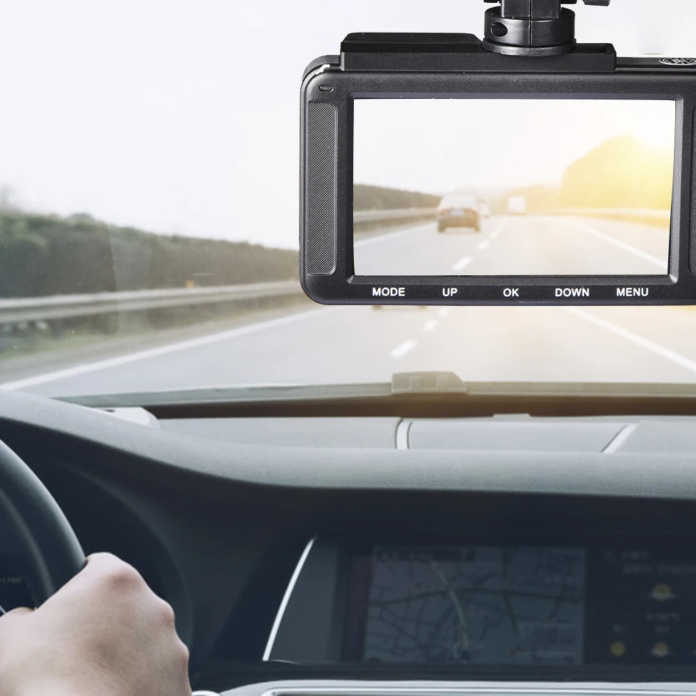 Автомобильный регистратор данных 1080P приборная панель с 3,0 дюймовым HD экраном для циклической записи и обнаружения движения